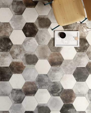 CARRELAGE CIR CERAMICHE MIAMI HEXAGONE 24X27,7CM