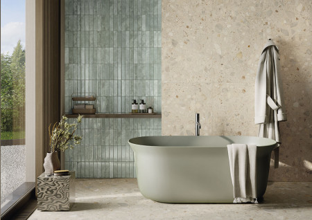 CARRELAGE ELIOS CERAMICA GOLDEN HOUR 4,8X20CM ASPECT PAVE