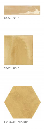 CARRELAGE ELIOS CERAMICA TROPICAL 20X20 CM, 6X25CM ET HEXAGONE