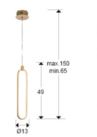 Suspension Colette 1 lumière LED
