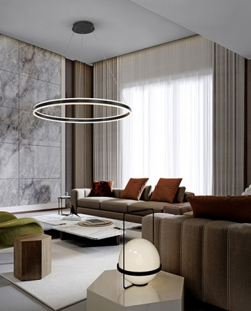 Suspension LED Helio anneau