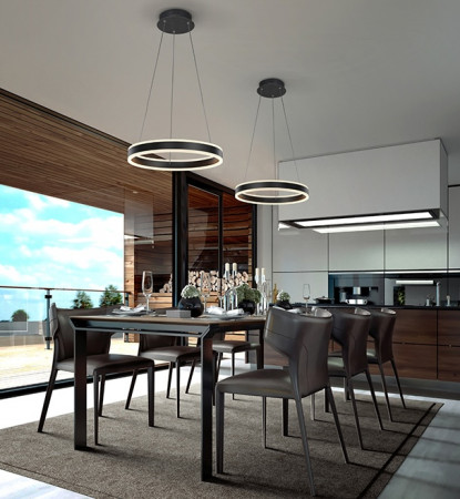 Suspension LED Helio anneau