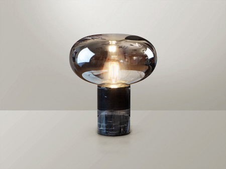 Lampe de table LED Fungi marbre noire