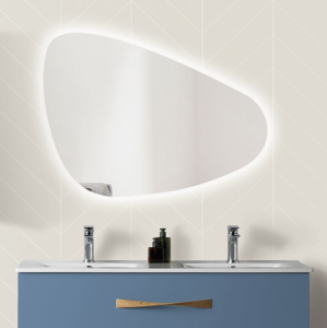 Miroir LED rétro-éclairant Galet
