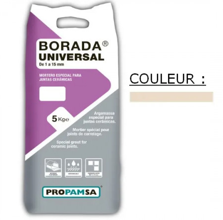MORTIER DE JOINTS CÉRAMIQUE PROPAMSA BORADA 5KG UNIVERSEL