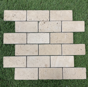 TRAVERTIN MOSAIQUE CLASSIC BEIGE MIX 4.8x10 CM