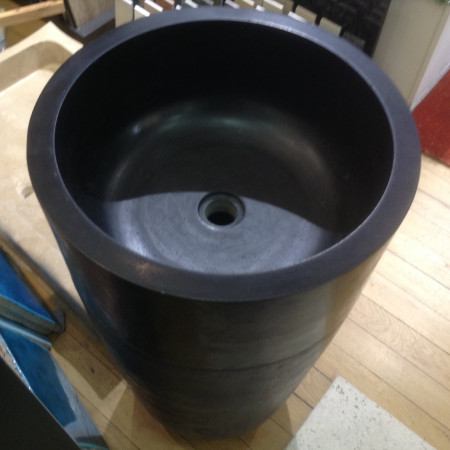 Lavabo cone à poser en basalte  