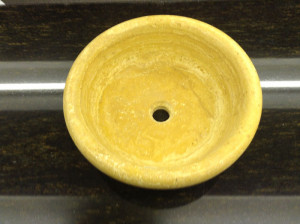 Vasque travertin jaune d. 44cm