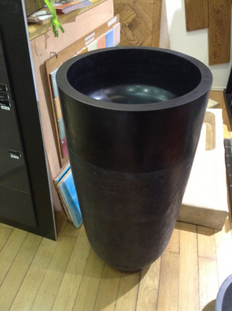 Lavabo cone à poser en basalte  